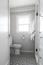 Black And White Cement Tile Bathroom Floor Cement Tile Shop Bordeaux Iii Tiles Cover The Floors Of This Gorgeous Small Black And White Bathroom White Bathroom Tiles Bathroom Design Black Black Bathroom