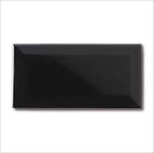 10x20 Cm Siyah Parlak Duvar Seramigi