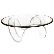 Contact supplier ··· living room display. Lucite Round Ribbon Coffee Table 1stdibs Com Acrylic Coffee Table Coffee Table Coffee Table Vintage