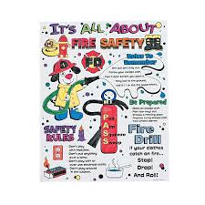 Color Your Own It S All About Fire Safety Posters Discontinued Fire Safety Poster Fire Safety For Kids Safety Posters