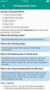 Dvc Points Calculator By Greg Tutas