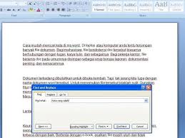 Cara Mencari Kata Dengan Cepat Di Ms Word Tutorial Gadget