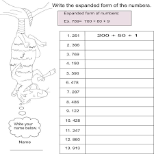 Expanded Form Worksheets Expanded Form 3digit Expanded Form Match Match Place Value 4 Previous Expanded Form Expanded Form Worksheets Standard Form Worksheet