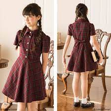 楽天市場 女の子 リボンボタンのチェックワンピース ワンピース 半袖 ジュニア 子供服 ジュニア ワンピース チェック 紺 ネイビー 赤 ボルドー ワンピ フォーマル カジュアル 式服 140 150 160 165 cm 楽天 通販 キャサリンコテージ ts ssts5 子供ドレス