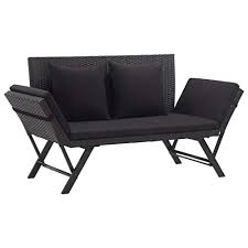 Modern outdoor daybed for the pool or a day bed with a canopy for the patio or outdoor room. Black Outdoor Patio Daybeds