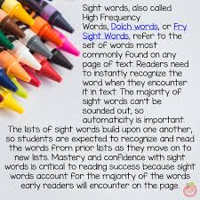 Teaching sight words to young learners is a necessary step in building a strong educational foundation. Sight Word Activities For Parents Thehappyteacher