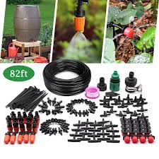 Its easy to build and works great. Cyeva 82ft 25m Drip Irrigation Kit With 40pcs Adjustable Emitters 2 Different Sprinkler Types Water Saving Diy Sprinkler System For Vegetable Garden Lawn Pot Plants Rain Barrel Kit Buy Online In Antigua And Barbuda