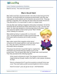 Free science reading comprehension worksheets. K5 Learning We Ve Added Answer Sheets To All Our Free Facebook
