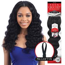 Crochet braids, also known as latch hook braids, are techniques for braiding hair that involve crocheting synthetic hair extensions to a person's natural hair with a latch hook or crochet hook. Amazon Com Saga Pre Loop Type 100 Human Hair Crochet Braid Loose Deep 10 18 Inch 12 1 Beauty
