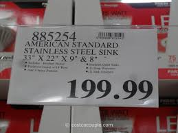 american standard stainless steel sink