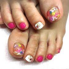 Figuras de uñas para los pies bonitas. Bonitas Juveniles Decoracion De Unas De Pies 2019 Flores Disenos De Unas