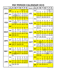 Printable 16 Examples 2019 Federal Pay Period Calendar