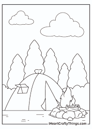 Simply do online coloring for camping tent and campfire coloring page directly from your gadget, support for ipad, android tab or using our web feature. Camping Coloring Pages I Heart Crafty Things