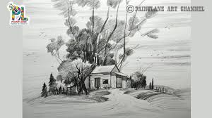 Learn Pencil Landscape Art Pencil Shading And Drawing Landscape Art Art Drawings Beautiful Art