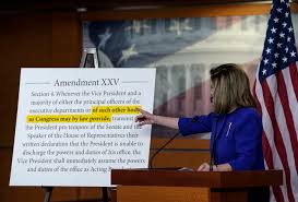 The same could be true with the 25th amendment. V Ryvehyblzpnm