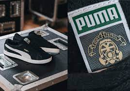 The puma x footpatrol tsugi shinsei comes in two colours, the first is 'olive' and a second in a 'birch'. Footpatrol Puma Suede Black Release Date 2020 Sneakernews Com