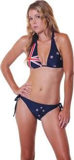 Swimwear B393 New Zealand Flag Bikini Kiwi Flag Bikinis Swimwear Flag Bikini