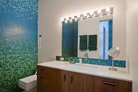 The mixture of clear, iridescent, brown, yellow, shades of green glass tile will give a luminescent quality to any bathroom wall. Mosaic Tile Backsplash Bathroom Novocom Top