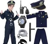 Cnexmin DéGuisement de Policier Enfant Costume De Police Avec Accessoires  Chemise,Pantalon,Chapeau,Ceinture,Pistolets et éTui de Pistolet,Ensemble de  ...