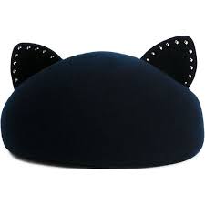 Eugenia Kim Caterina Cat Ear Beret 338 Liked On Polyvore Featuring Accessories Hats Blue Blue Hat Eugenia K Cat Ear Beret Eugenia Kim Hat Cat Ears Hat