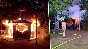 Grillikatos paloi kuin soihtu Lahdessa