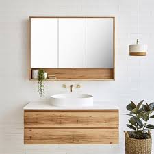 They keep your toiletries organised too! 30 Wonderful Single Vanity Bathroom Design Ideas To Try Bathroom Inspiration Bathroom Vanity Wall Mounted Bathroom Cabinets