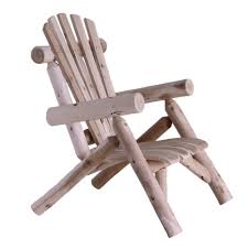 Outdoor Adirondack Style Cedar Log Lounge Chair Made In Usa Lounge Chair Outdoor Log Chairs Wood Adirondack Chairs