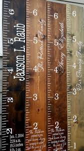 Wooden Height Chart Childrens Growth Chart Giant Wooden