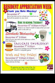 Resident Appreciation Week Flyer Apartment Marketing Apartment Management Resident Events Ideas Apartments