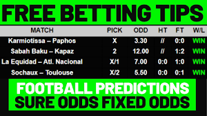 All football betting tips for today wins with fulltime results at the end of matches. Free Matches Fixed Matches Daily Betting Tips Betting Tips Sure Tips Football Betting Predictions