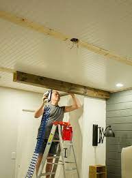 A Complete Final House Tour Wood Beam Ceiling Faux Beams Wood Beams