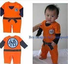 LONG SLEEVES Dragonball Z Son Goku KungFu Baby Bodysuit Party Costume Dress  | Baby costumes, Baby cosplay, Goku cosplay costumes