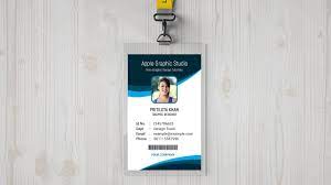 On demand id badge printing. Company Id Card Design Photoshop Tutorial Youtube