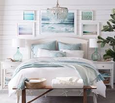 Along with fresh white or beige like the sandy shores, you get a myriad of blue shades to complete the look. Ocean Hues Beach Bedroom Pottery Barn Beach Home Decor Design Lifestyle Ideas