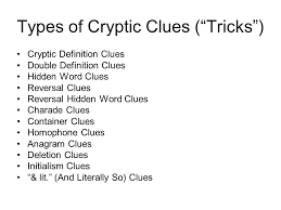If you are looking for older wall street journal. Introduction To Cryptic Crossword Clues Ppt Video Online Download