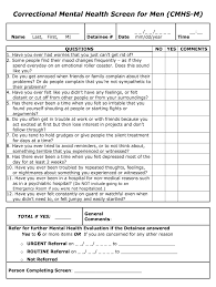 May 20, 2015 · 3 min read. Correctional Mental Health Screening Sample Questions Fill Online Printable Fillable Blank Pdffiller
