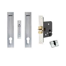 Uses yale lock keyway : Verve Sliding Door Lock Kits Standard Zanda Architectural Hardware