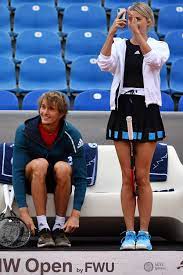 alɛˈksandɐ ˈzaʃa ˈtsfɛʁɛf, born 20 april 1997) is a german professional tennis player. Lena Gercke Joins Alex Zverev For An Exhibition Match At The Bmw Open In Munich Germany 260419 6
