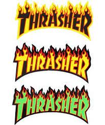 thrasher flame logo sticker zumiez thrasher flame thrasher logo sticker