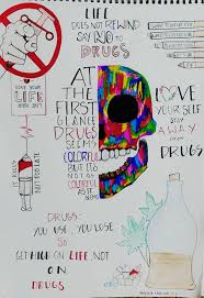 Young woman shows an open palm against drugs offer in night club's toilet. Poster Making Contest Weekend Fun St Dominic S School Mannarkkad Facebook