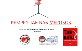 Memandangkan kesungguhan kerajaan terhadap kempen tak nak untuk mencegah tabiat merokok dalam halakah masyarakat, tetapi pihak kerajaan telah mengalami pelbagai halangan yang menyekat usaha ini. Kempen Tak Nak Merokok By Rhea Royal