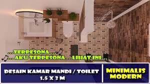 Informasi seputar dunia militer dan intelijen desain kamar. Desain Kamar Mandi Minimalis Modern Ukuran 1 5x3 Include Toilet Youtube