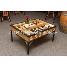 Pottery barn woven rattan crate rustic vintage cage industrial cart coffee table. Industrial Glass Top Wine Storage Coffee Table Vintage Metal Wood Wine Storage Coffee Table Buy Glass Top Center Table Glass Top Wood Base Coffee Table Solid Wood Coffee Table With Glass Top Product