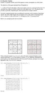 The basic sudoku rules apply. D 30 Points Sudoku Sudoku Is A Popular Number Chegg Com