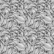 Vecteur Transparente Coloration Noire Et Blanche Abstraite Dessines A La Main Avec Les Vagues Et Les Nuages Dessin Noir Et Blanc Noir Et Blanc Dessin Nuage