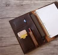 Leather Portfolio Binder Women Personalized Planner Document ...
