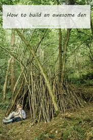 Attach a regular shower curtain to a hula hoop then hang from a tree branch to create a fun den for kids. How To Build An Awesome Den Wild About Here