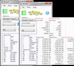 beam calculator strength deflection h beams i beams calqlata