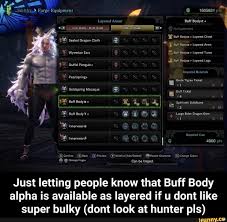 Download Forge Equipment 1605831 Pts Layered Armor Buff Body Buff Bodya Layered Chest Sealed Dragon Cloth Buff Body A Layered Arms Wyverian Ears Buff Body Layered Torso Buff