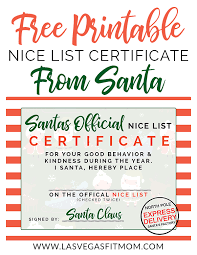 Impress your loved ones with a printable personalized nice list from santa claus! Santas Official Nice List Certificate Free Printable Nice List Certificate Santa S Nice List Free Printable Santa Letters